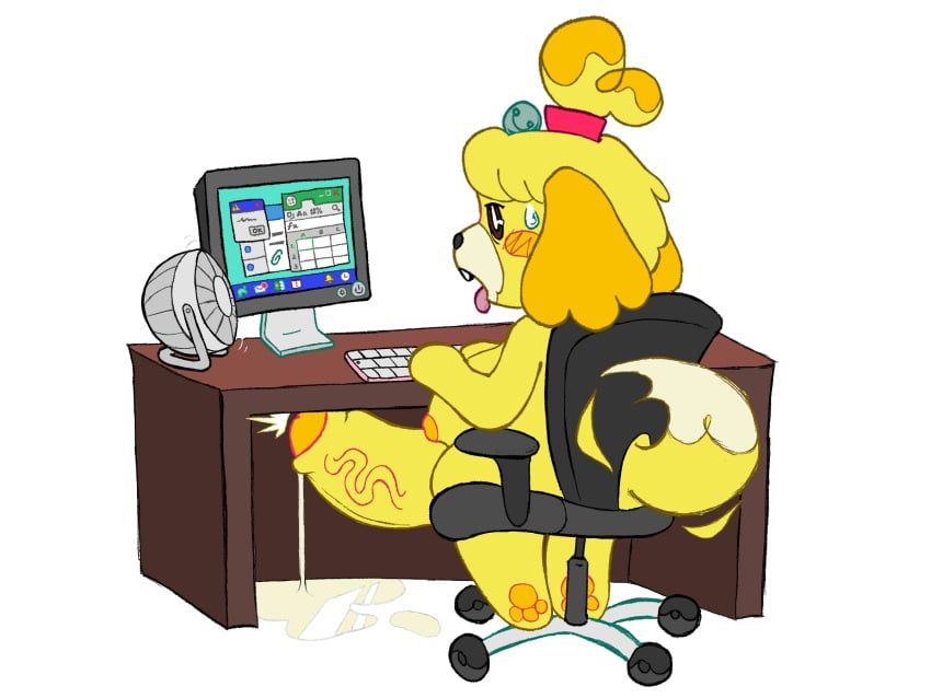 isabelle_(animal_crossing), animal_crossing, microsoft, microsoft_office, microsoft_windows