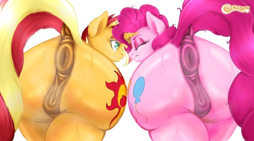 pinkie_pie_(mlp), sunset_shimmer, friendship_is_magic, hasbro, my_little_pony