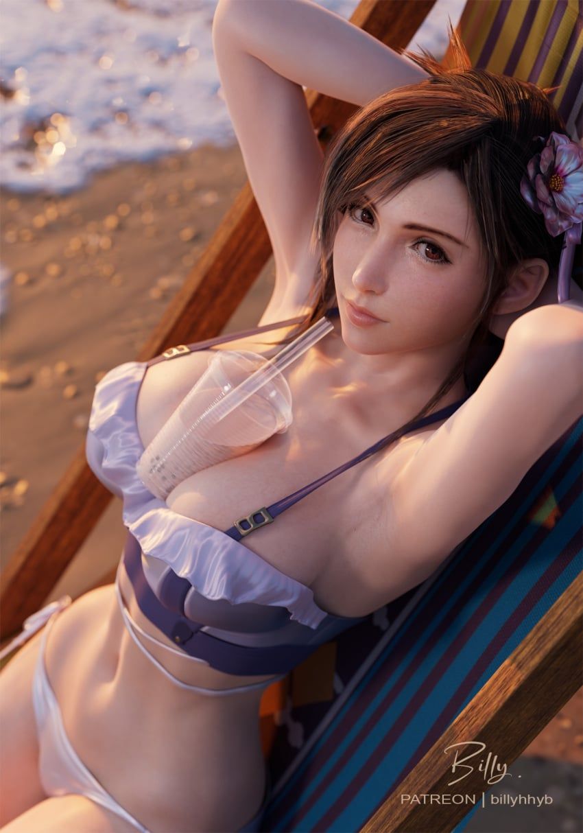 tifa_lockhart, final_fantasy, final_fantasy_vii, final_fantasy_vii_remake, billyhhyb