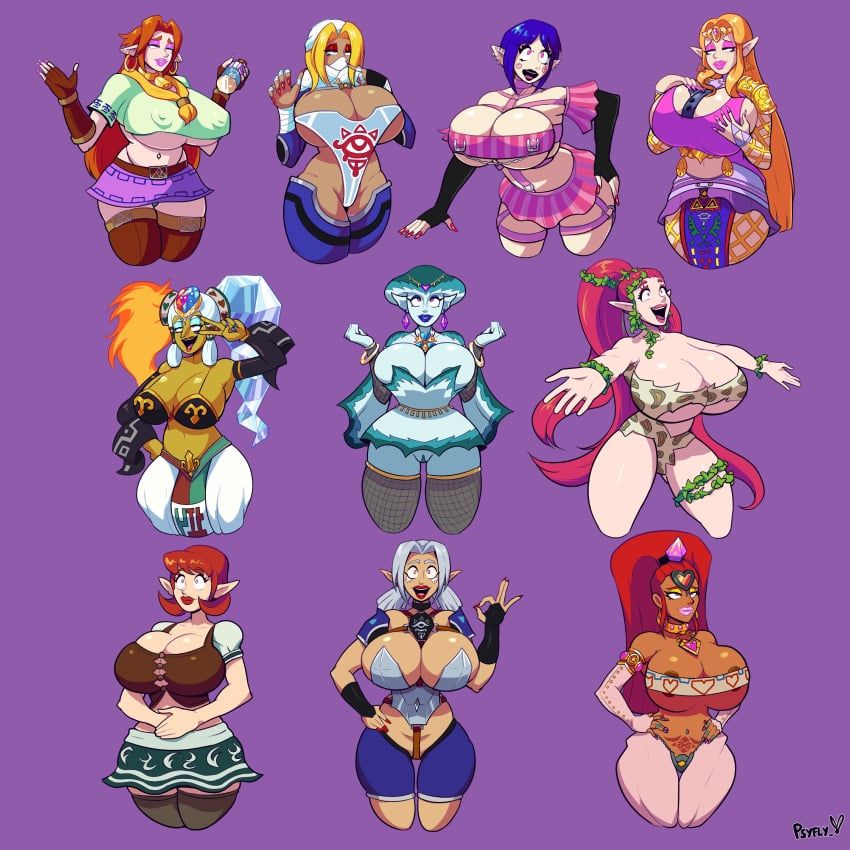 anju, bombchu_lady, cucco_lady, great_fairy, impa