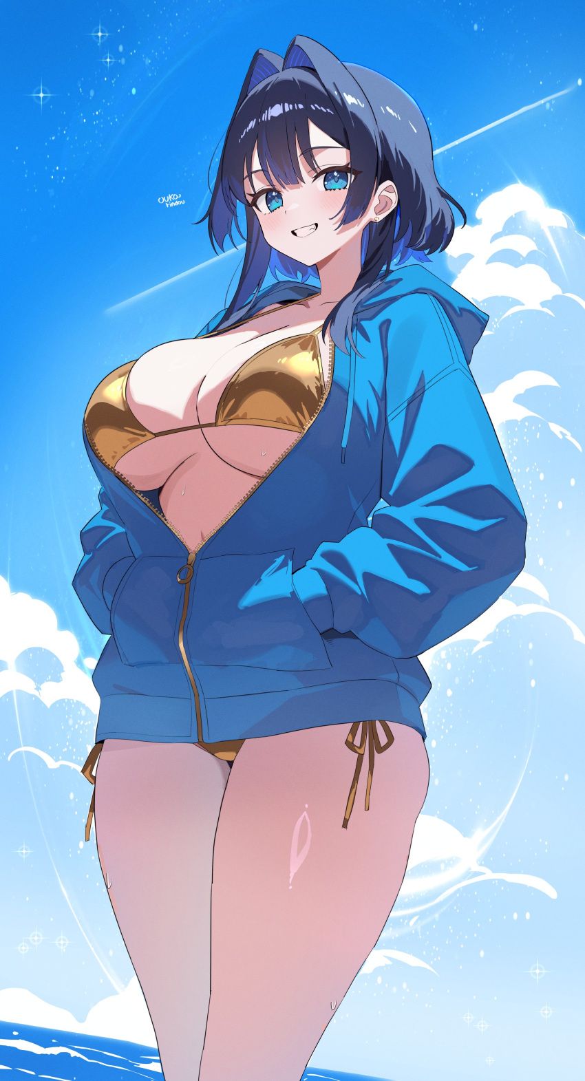 ouro_kronii, hololive, hololive_english, o-rindou5100, 1girl