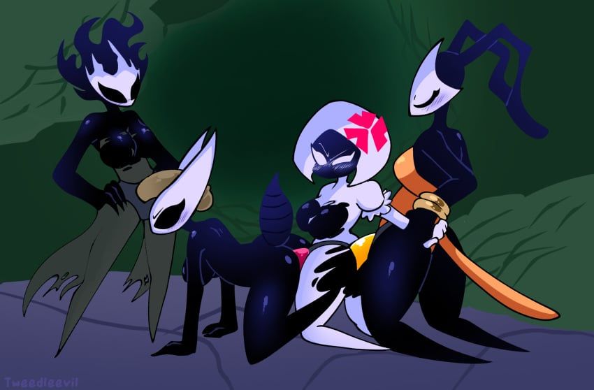 hornet_(hollow_knight), lace_(hollow_knight), phantom_(hollow_knight), shakra_(hollow_knight), hollow_knight