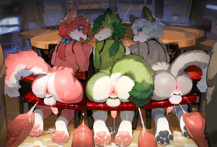 dr.kiyo, anal_fluids, animal_genitalia, animal_penis, anthro