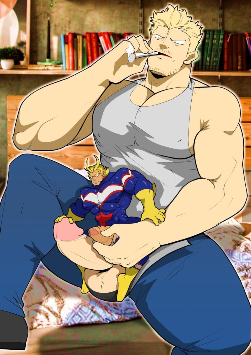 all_might, bubaigawara_jin, jin_bubaigawara, toshinori_yagi, twice