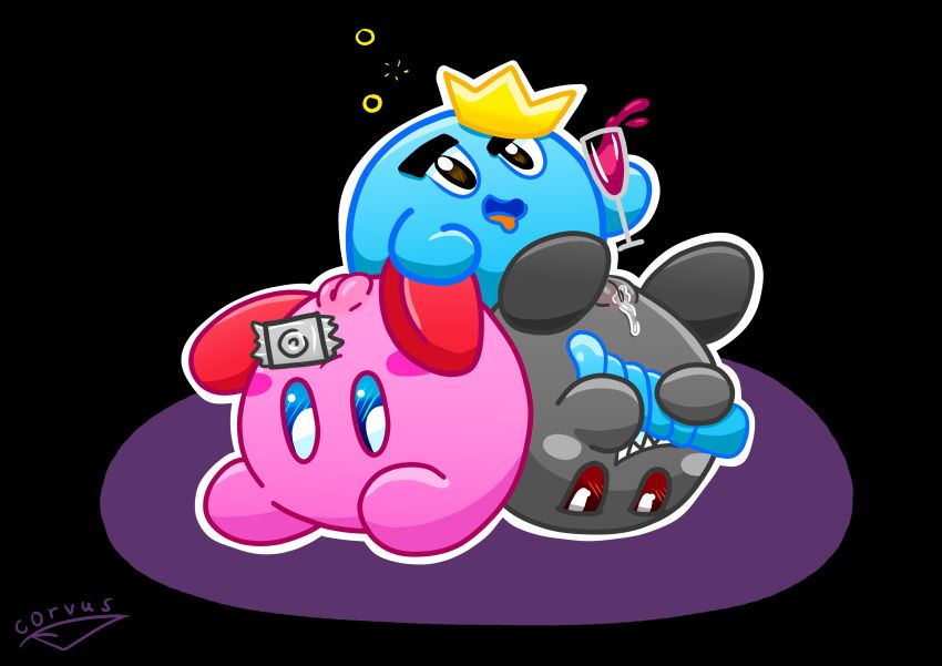kirby, prince_fluff, shadow_kirby, kirby_(series), nintendo