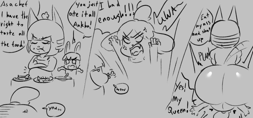 ankha, ankha_(animal_crossing), bonbon_(animal_crossing), isabelle_(animal_crossing), animal_crossing