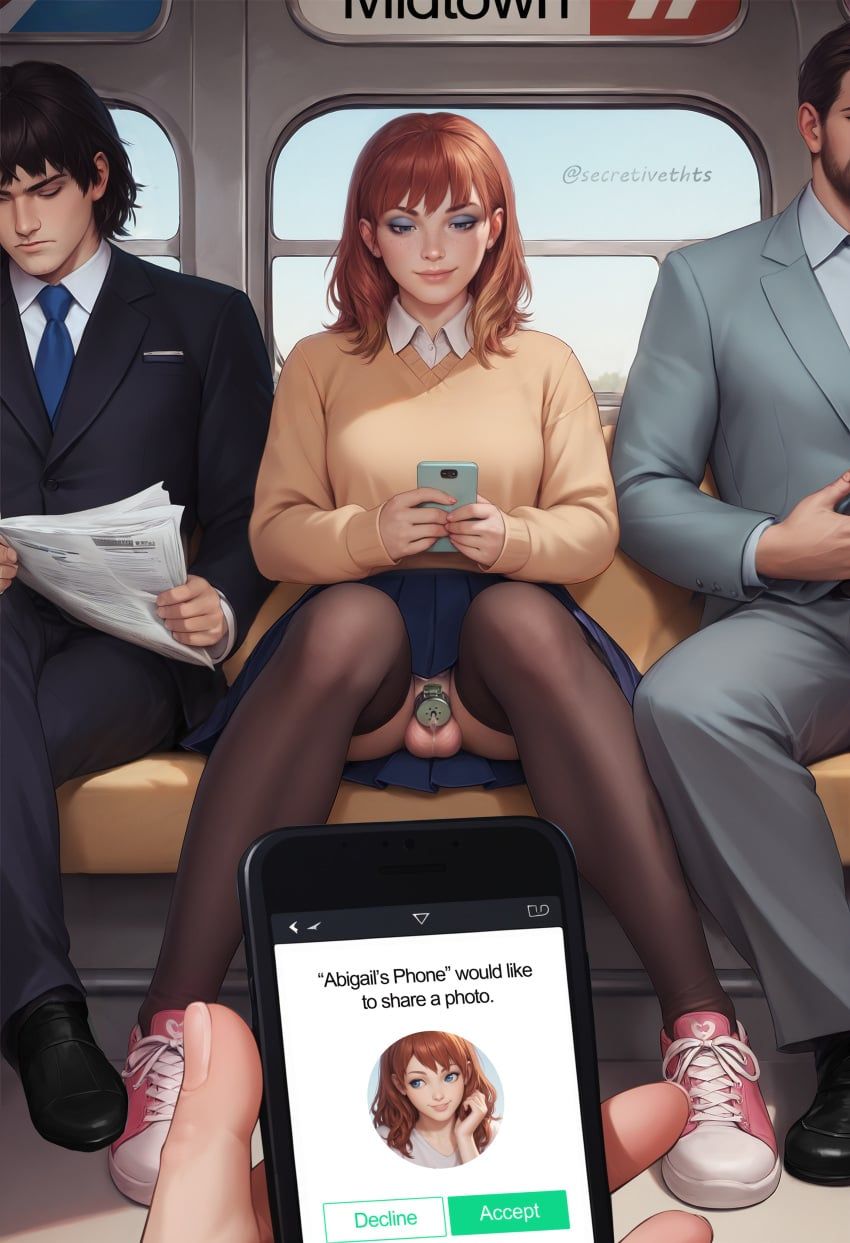 secretivethoughts_(artist), 1boy, chastity_cage, femboy, flat_chastity_cage