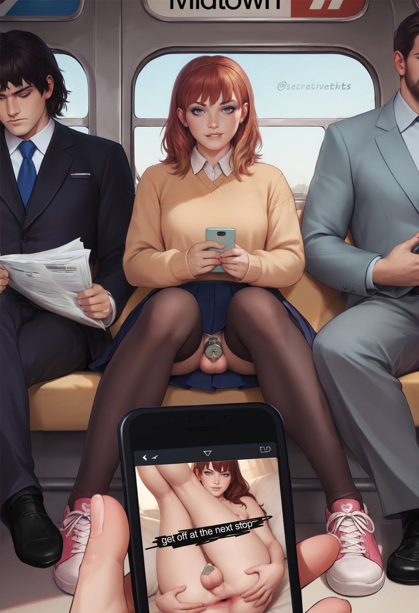 secretivethoughts_(artist), 1boy, chastity_cage, femboy, flat_chastity_cage