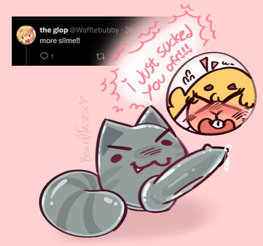 beanie_(bean0tastic), slime_(slime_rancher), tabby_slime, slime_rancher, bean0tastic