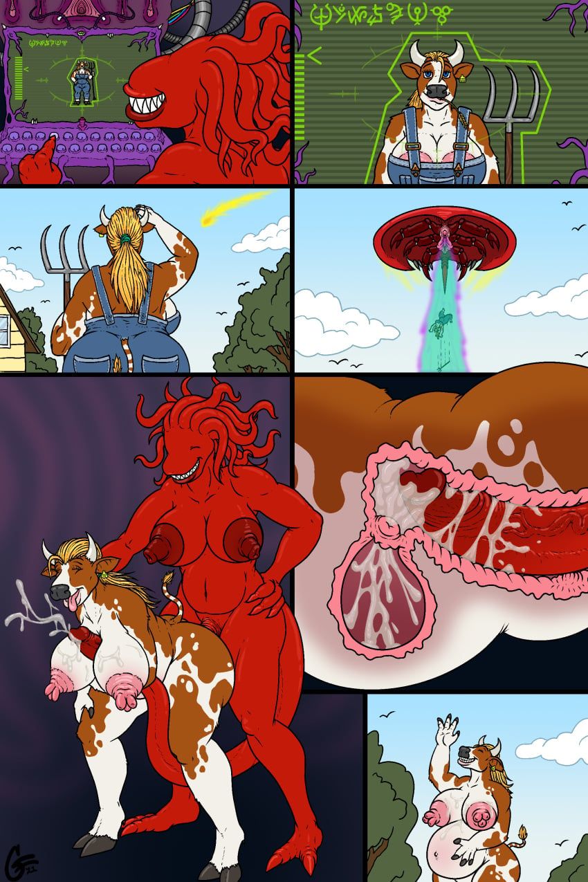 glowing_frenulum, xenomutant, 1futa, 1girls, abduction