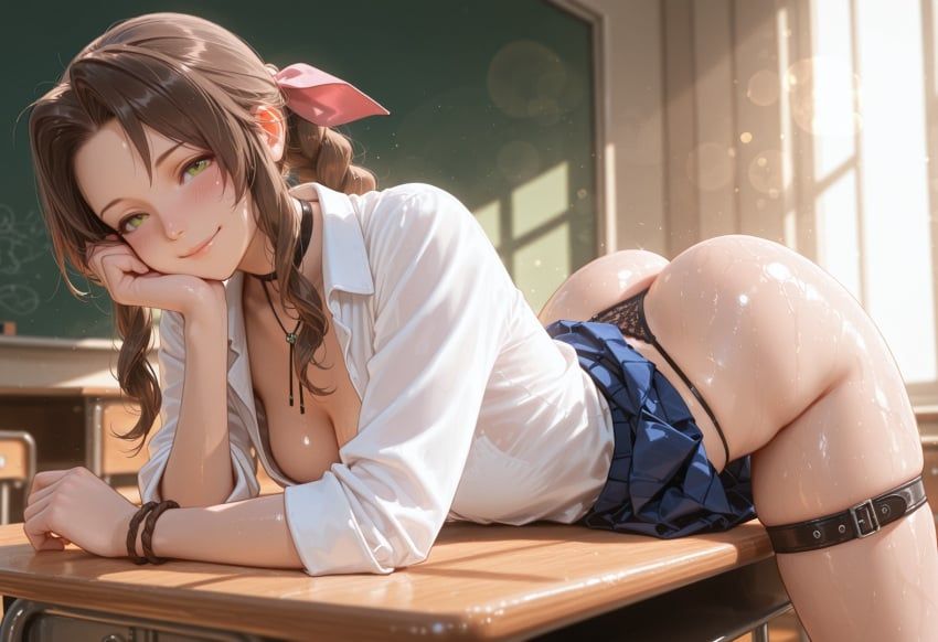 aerith_gainsborough, final_fantasy, final_fantasy_vii, final_fantasy_vii_remake, kermixx
