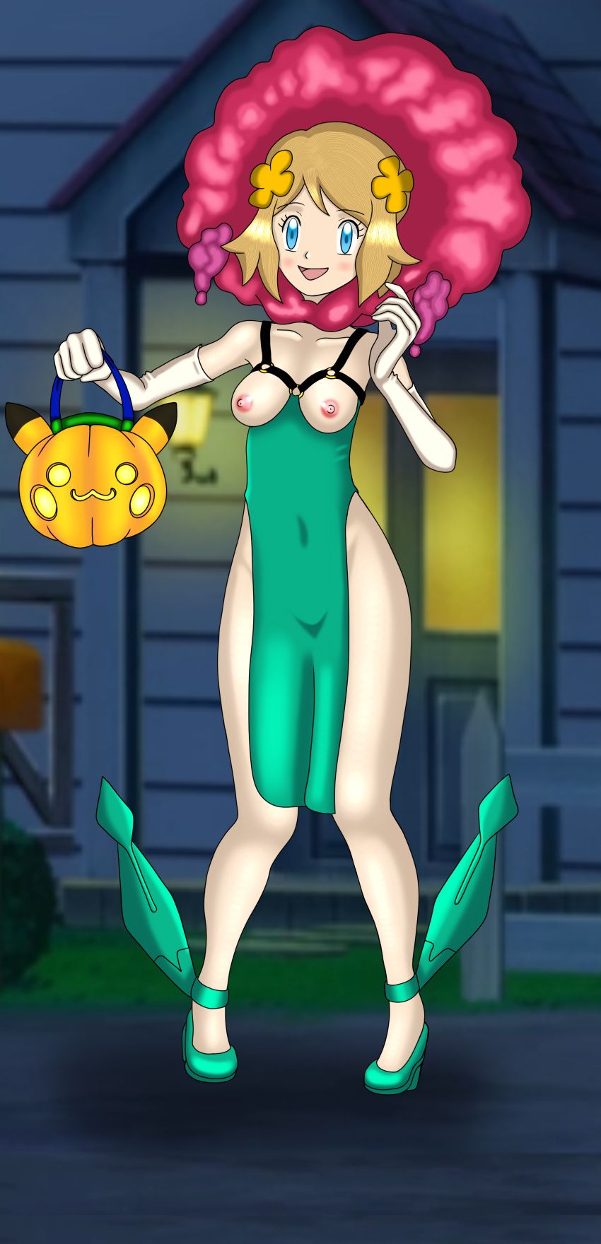 florges_(cosplay), pokemon_(cosplay), serena_(pokemon), halloween, nintendo