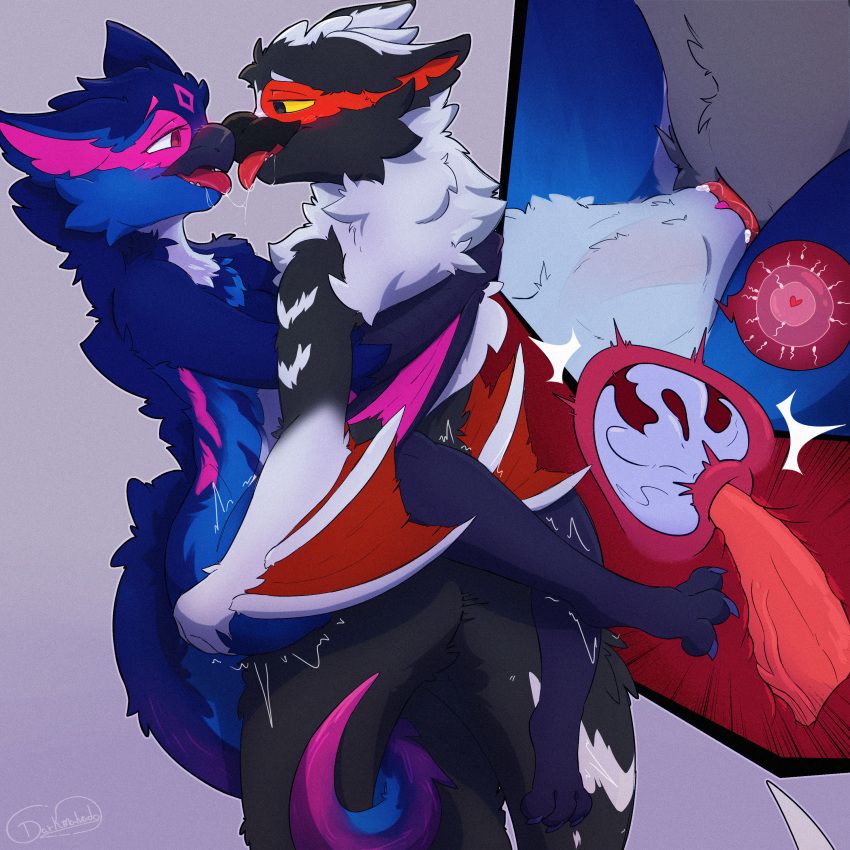 nargacuga, capcom, monster_hunter, anthro, beak