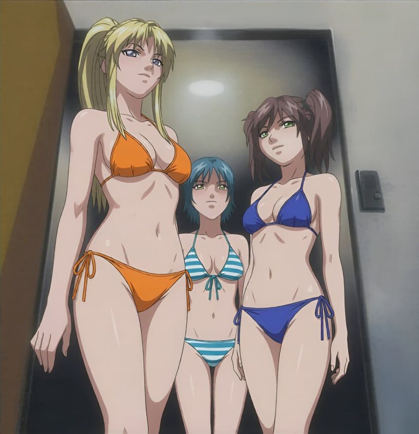 amatsuki_jun, kurimoto_maki, bible_black, bible_black_only, 3girls