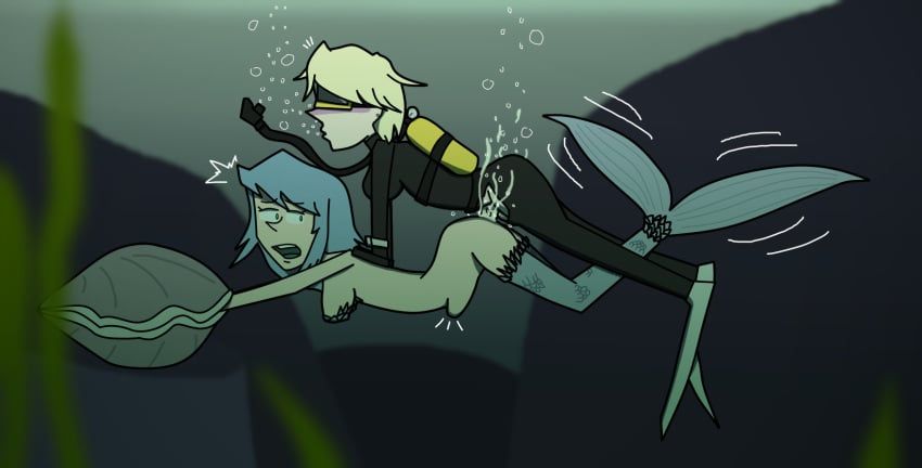 crash2262, accepting_fate, air_bubbles, barely_clothed, blonde_futa