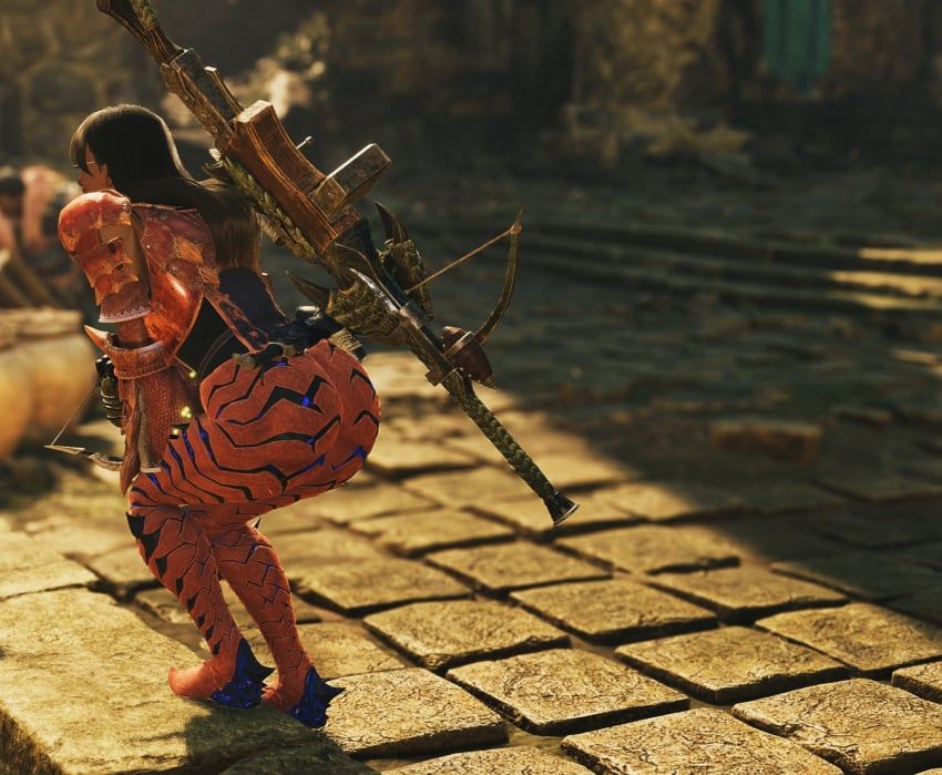 hunter_(monster_hunter), rathian_(armor), yian_kut-ku, capcom, monster_hunter