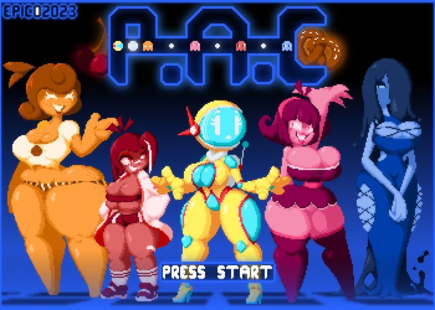 pac-man_(series), epicpotatolord, big_ass, big_breasts, ghost