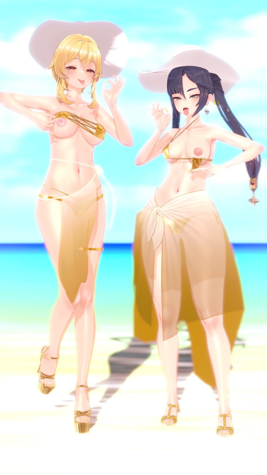 lumine_(genshin_impact), mona_(genshin_impact), genshin_impact, hoyoverse, mihoyo