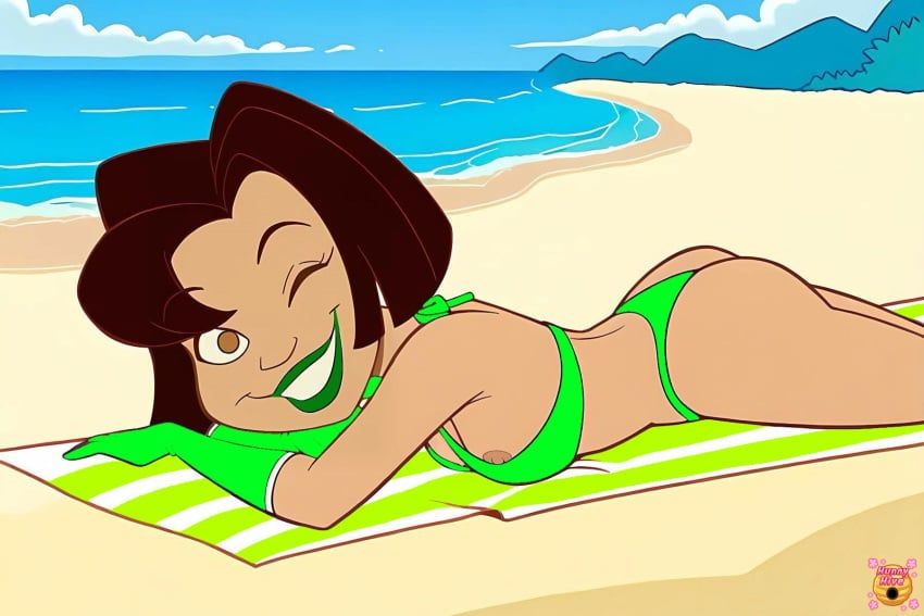 trudy_proud, disney, disney_channel, the_proud_family, hunnyhive(artist)