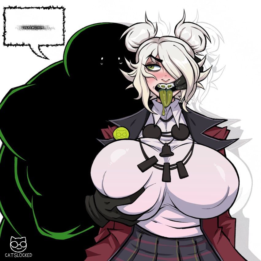 graves_(deadlock), viscous_(deadlock), deadlock, 1girls, alternate_breast_size