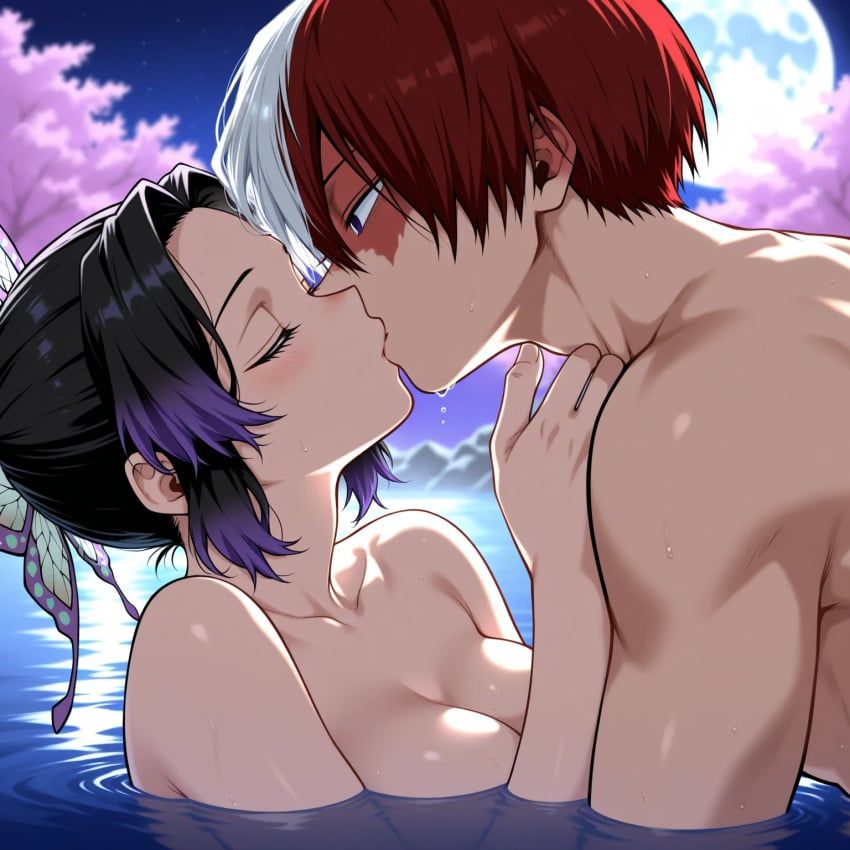 kochou_shinobu, shinobu_kocho, shouto_todoroki, todoroki_shouto, boku_no_hero_academia