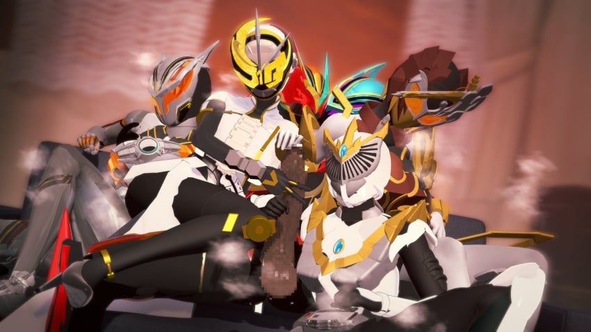 agent_six_(kamen_rider_zeztz), baku_yorozu, kamen_rider_femme, kamen_rider_sabela, kamen_rider_tsukuyomi