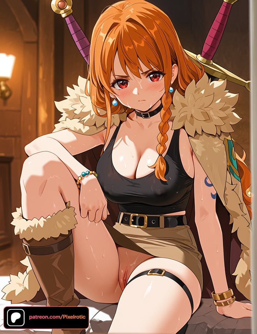 nami, nami_(one_piece), one_piece, pixelrotic, 1girls