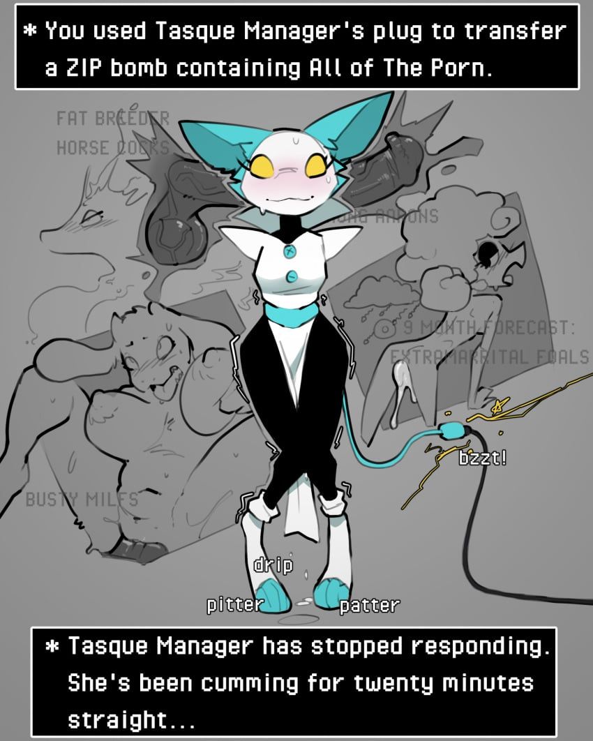 elnina_(deltarune), miss_mizzle_(deltarune), mizzle_(deltarune), tasque_manager_(deltarune), toriel