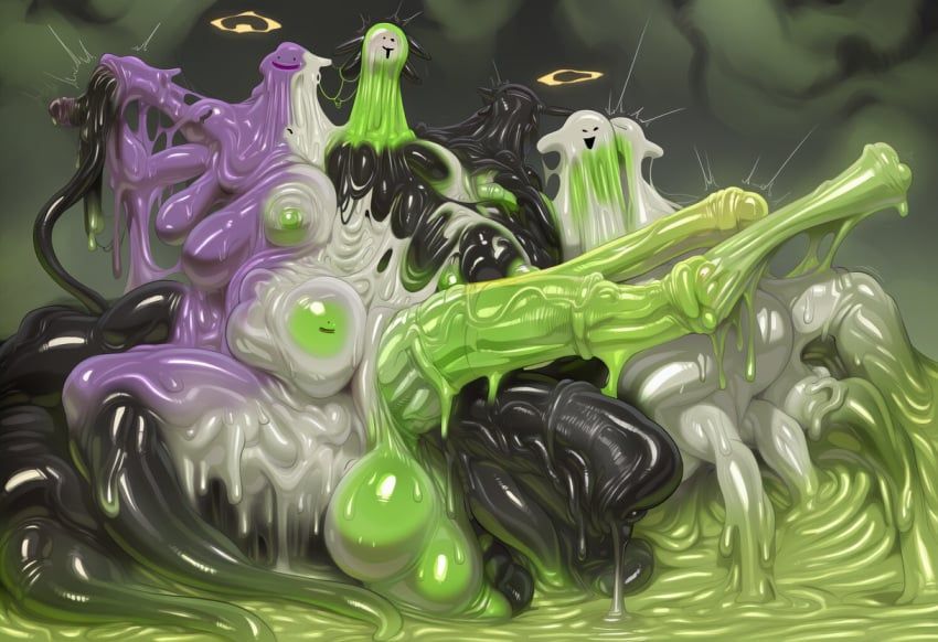 ditto, 1girls, absorption, alien, assimilation