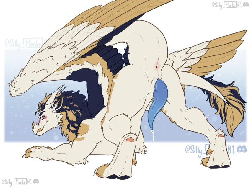 mythology, anus, blue_penis, blueberry_(smolderg), blush