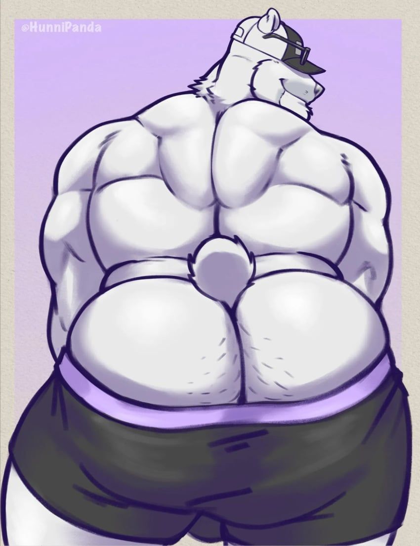 burley_(ara_chibi), hunnipanda, anthro, back_muscles, barazoku
