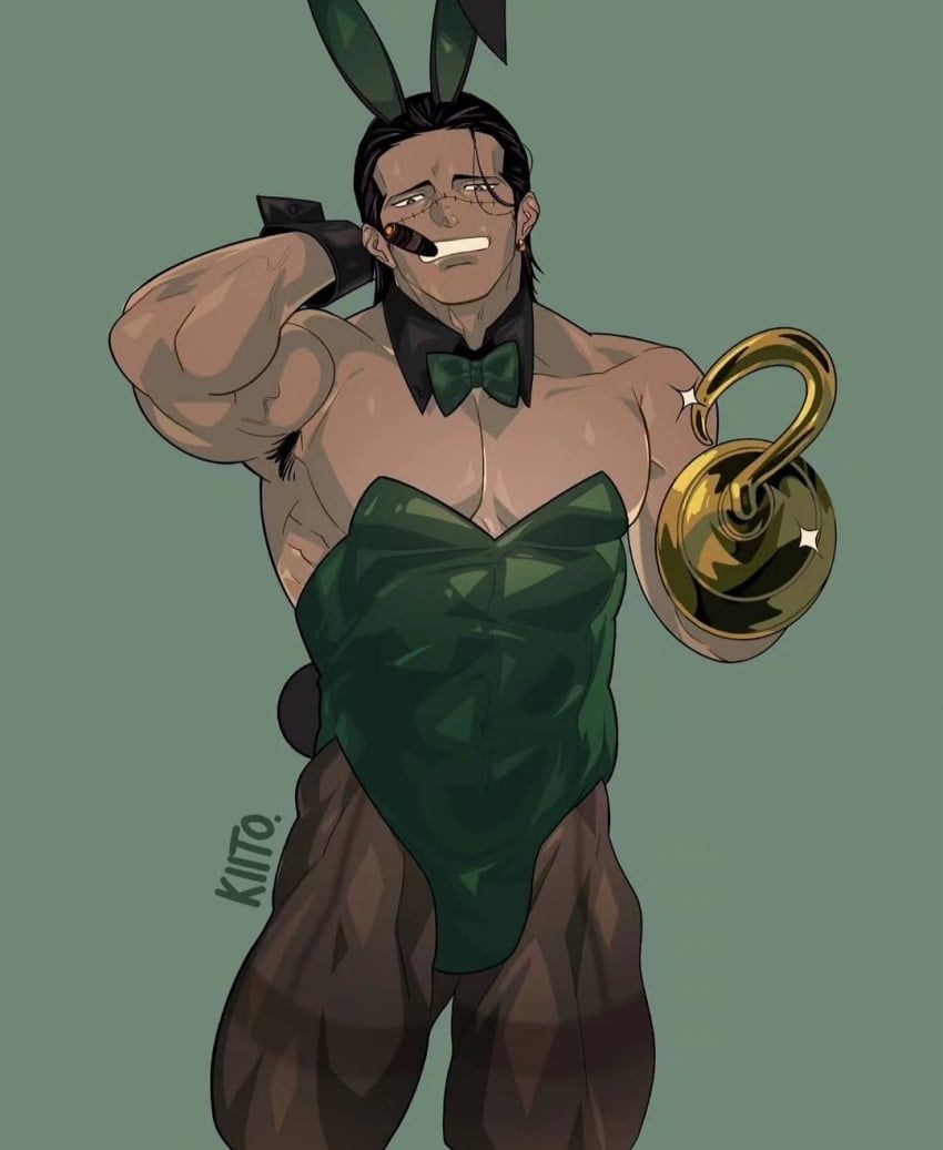 sir_crocodile, one_piece, kiito.illust, black_hair, hairy_armpits