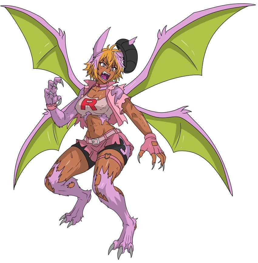 crobat, pokemon_(species), pokemon_trainer, shiny_pokemon, team_rocket