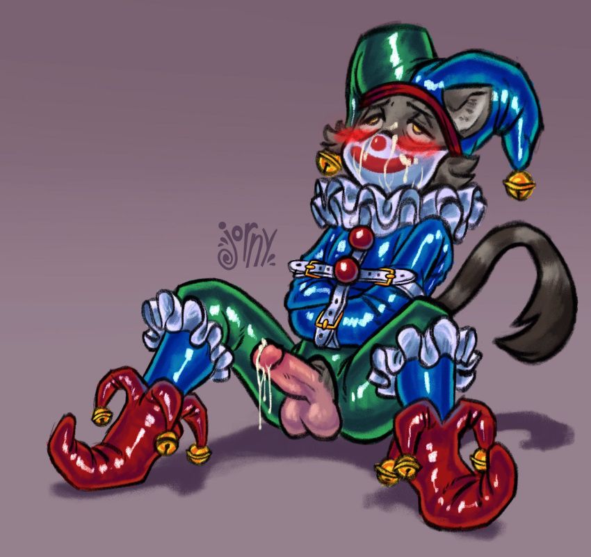 sylvester_merrimen, anthro, balls, bell, biped