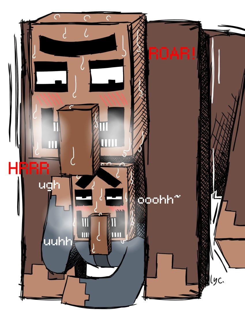 villager_(minecraft), minecraft, lycaonpictus, 2boys, anal_sex
