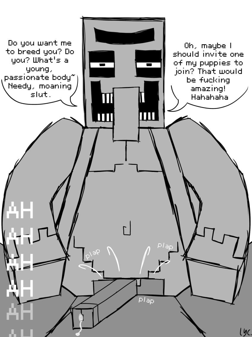 villager_(minecraft), minecraft, lycaonpictus, 2boys, anal_sex