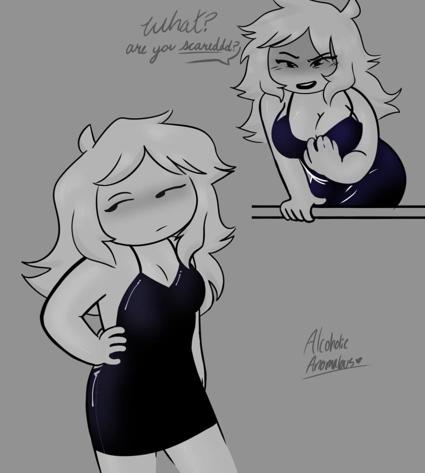 chris_o'neill, oney, oney_plays, black_dress, female