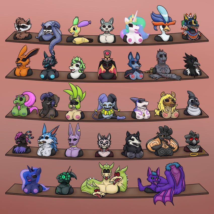 beerus, birch_(sctch_b), capt._locke, eclipse_(dandy's_world), eyefestation_(pressure)