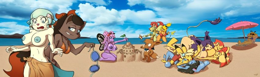 azumarill, butterfree, delcatty, eevee, fennekin