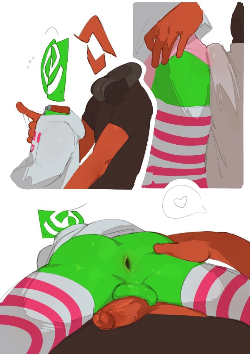 amd, nvidia, kogito, anthro, anus