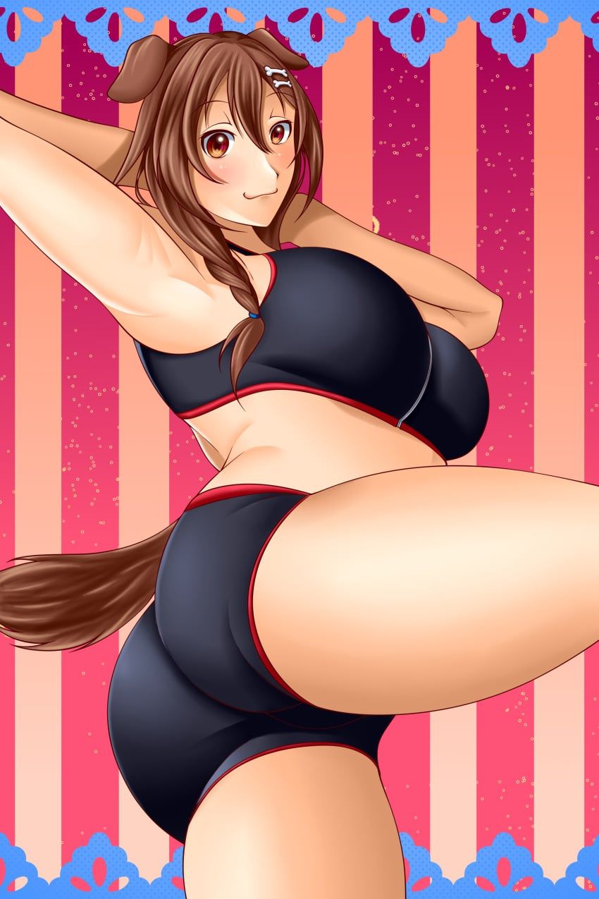 inugami_korone, hololive, hololive_gamers, wheelerfortune, 1girls