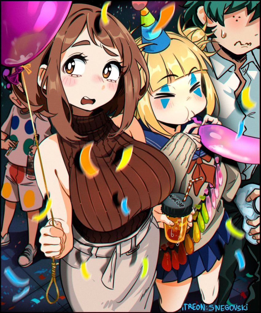 himiko_toga, izuku_midoriya, midoriya_izuku, mineta_minoru, toga_himiko