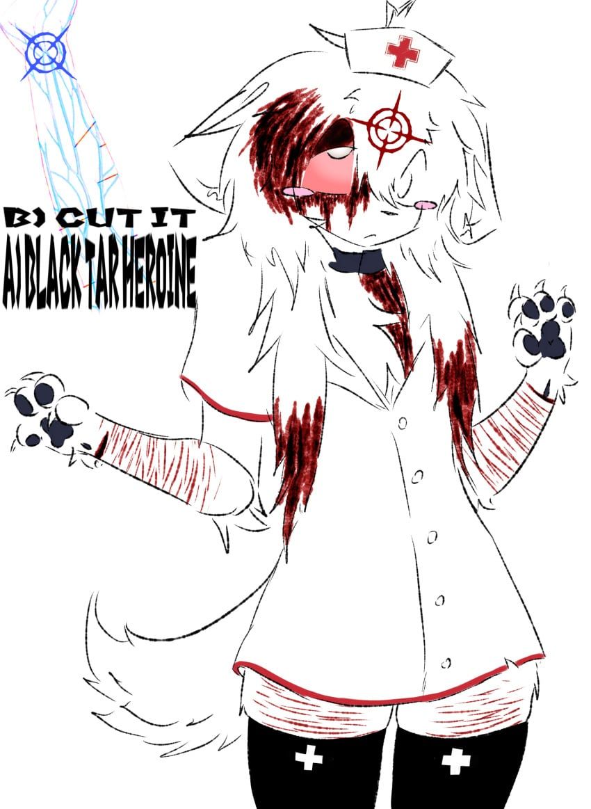 ambiguous_gender, anthro, black_pawpads, blood, blood_on_face