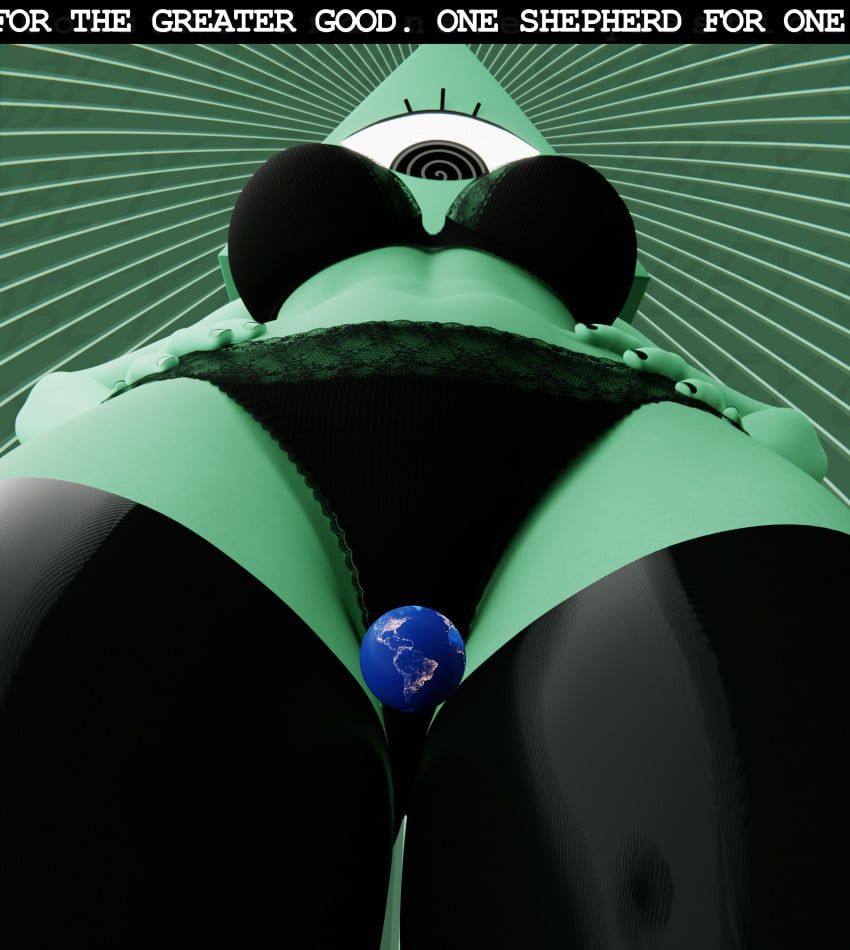 80lines, 1_eye, black_bra, black_legwear, black_nails