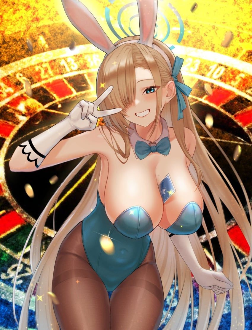 asuna_(blue_archive), blue_archive, yukimune, 1girls, absurdly_long_hair
