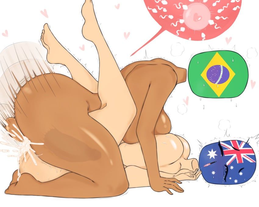 australia_(countryhumans), brazil_(countryhumans), countryhumans, countryhumans_girl, flawsy