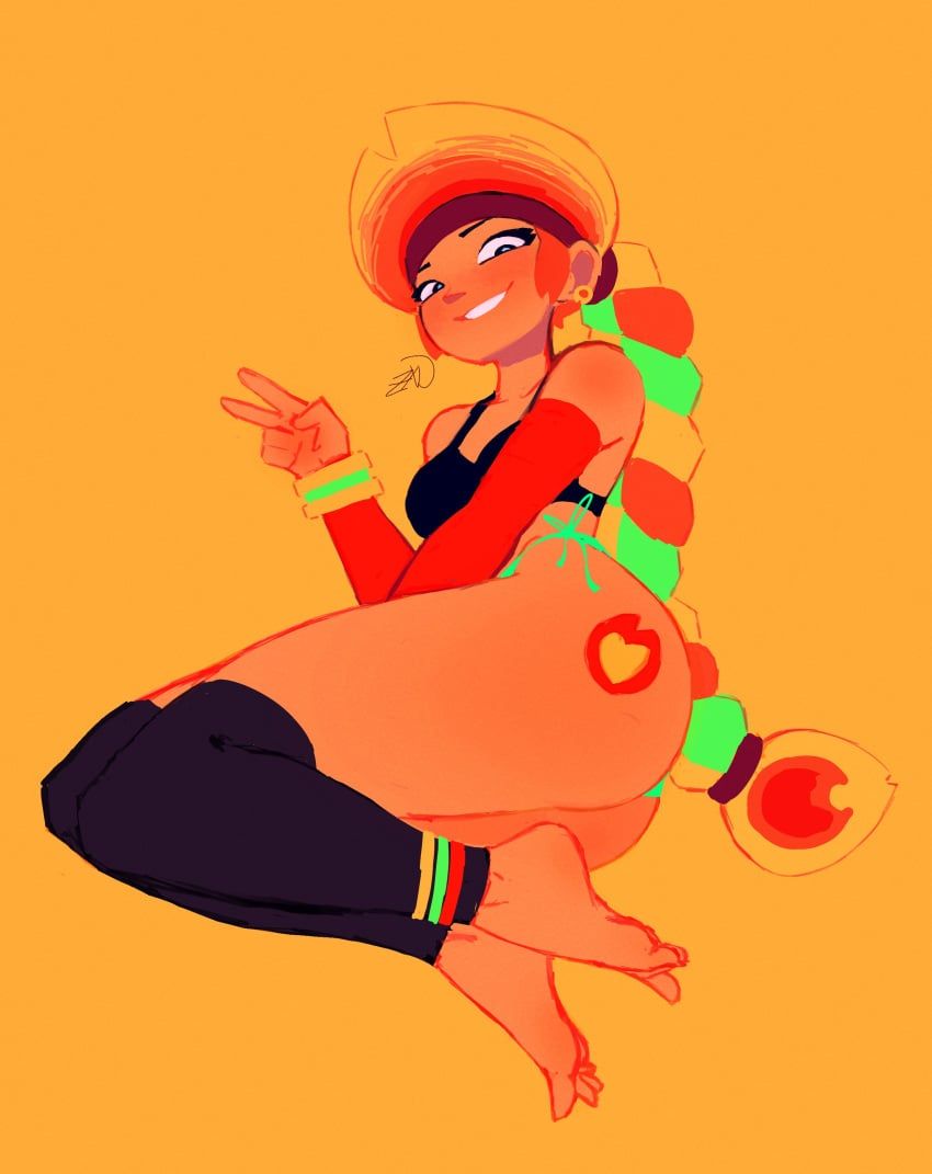 amber_(brawl_stars), brawl_stars, zargot, 1girls, ass