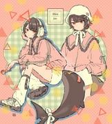 ellen_joe, zenless_zone_zero, shiro_chan46, 1girl, asymmetrical_bangs