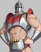 robin_mask, kinnikuman, piyo, 1boy, abs