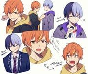 aoyagi_touya, shinonome_akito, project_sekai, kinomi_3030, 2boys